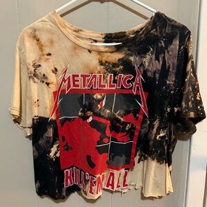 Metallica KEA Tie-Dye Crop Top